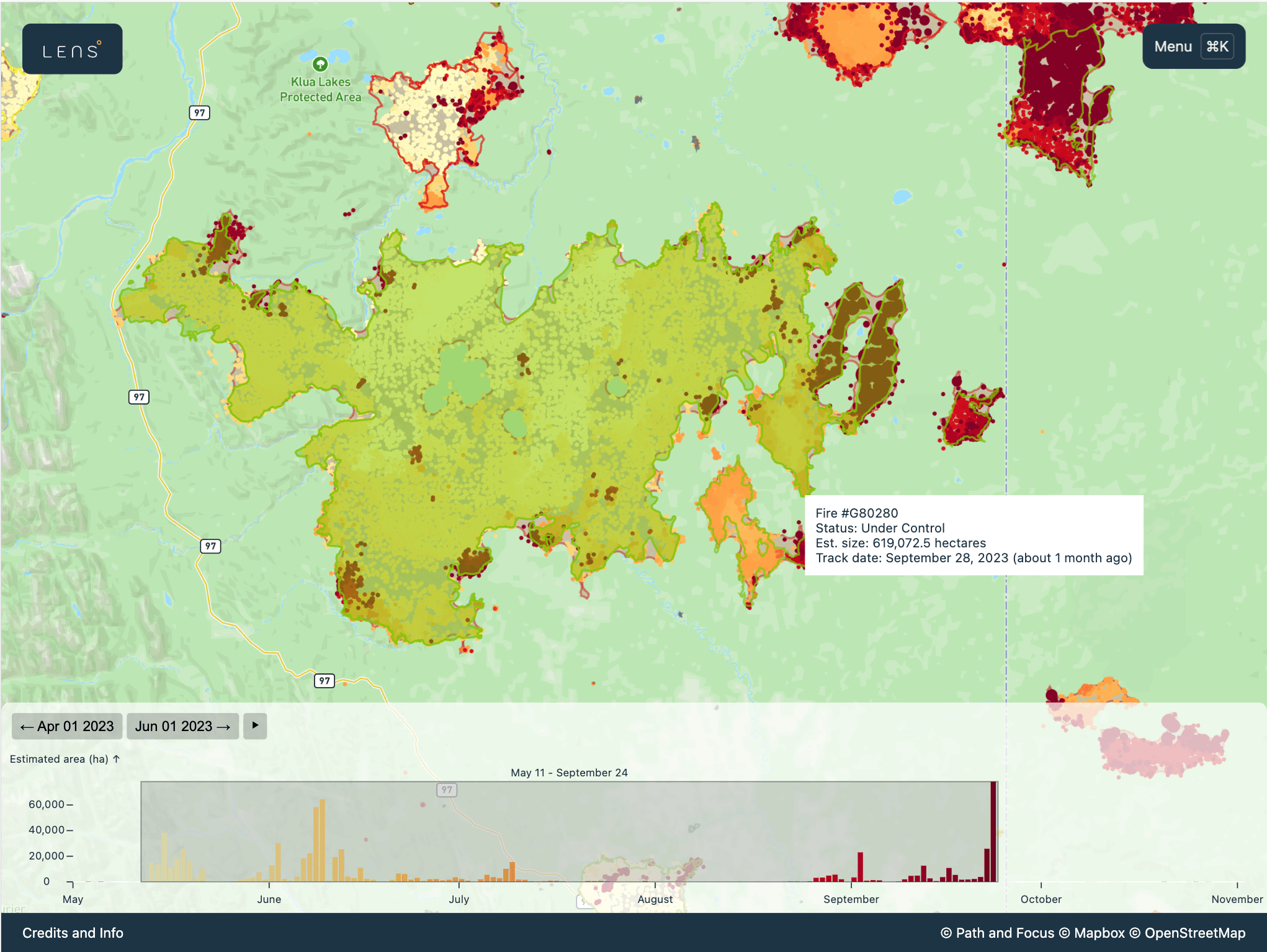 Donnie Creek wildfire