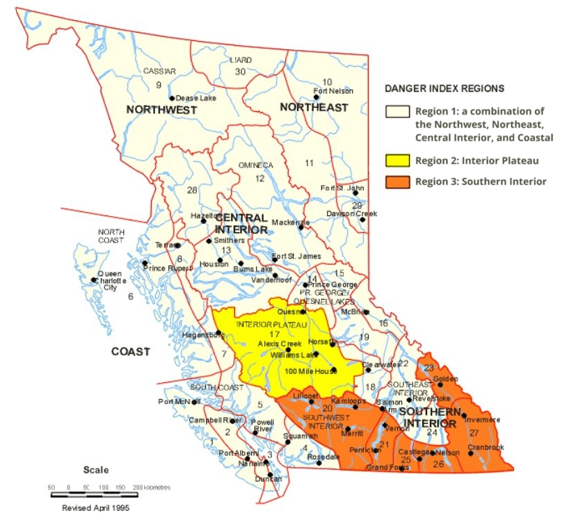 Fire Danger Regions