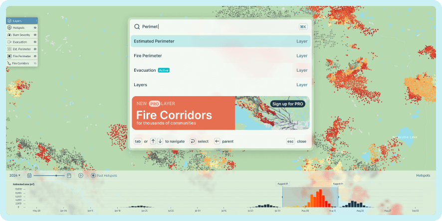 Lens command palette search